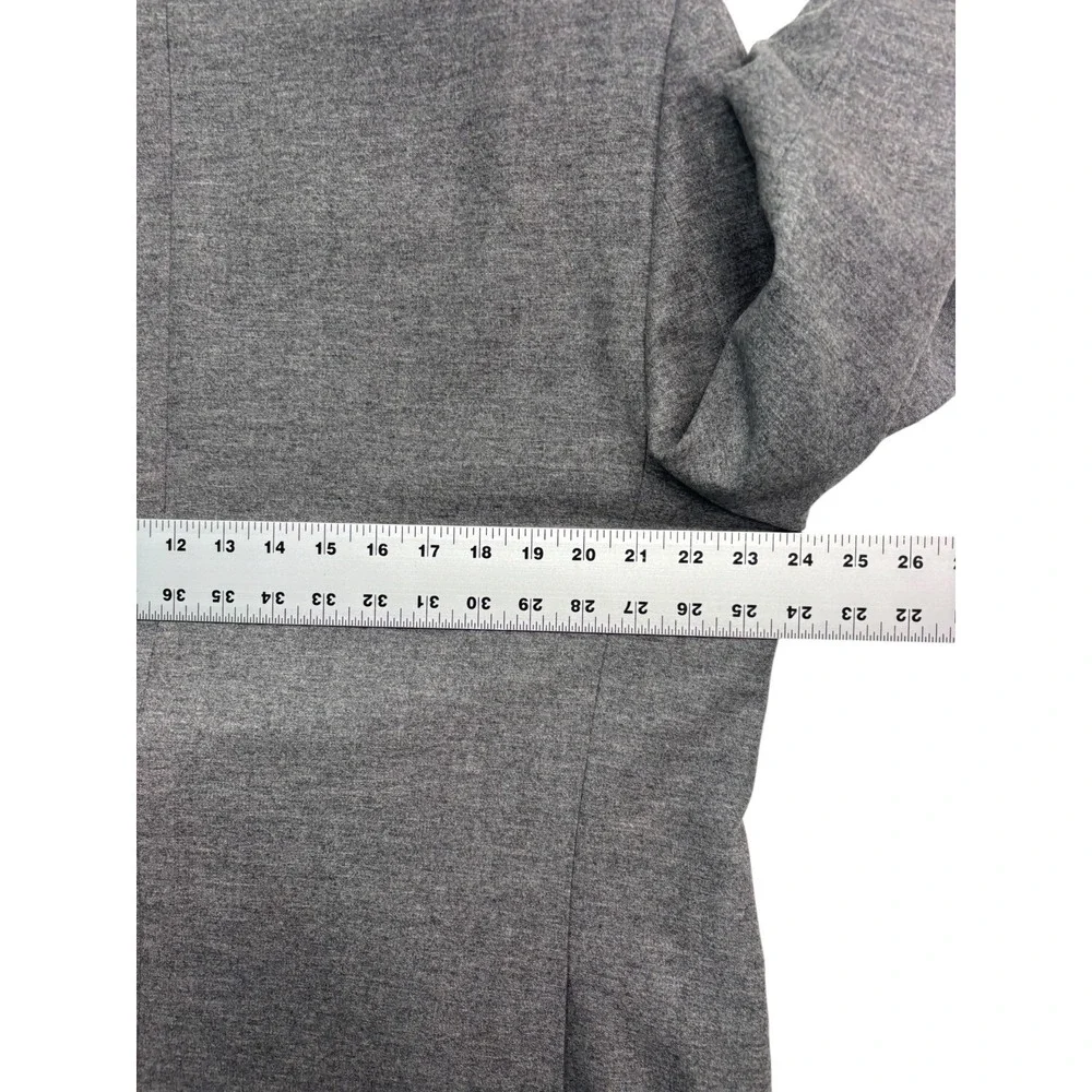 vtg Ermenegildo Zegna Italy 46R 40x30 Heather Gray 2pc Pant Suit Light Flannel